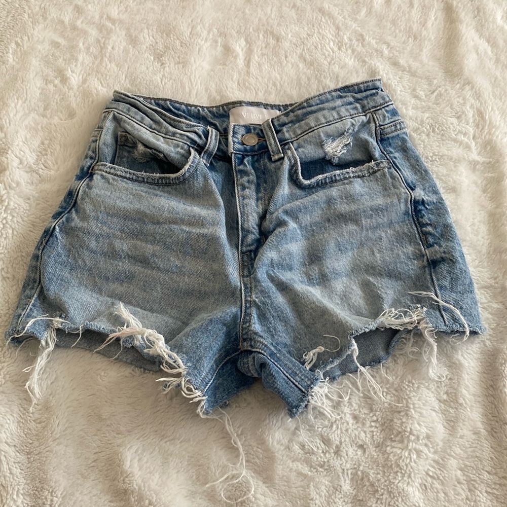 Women's Blue Denim Shorts